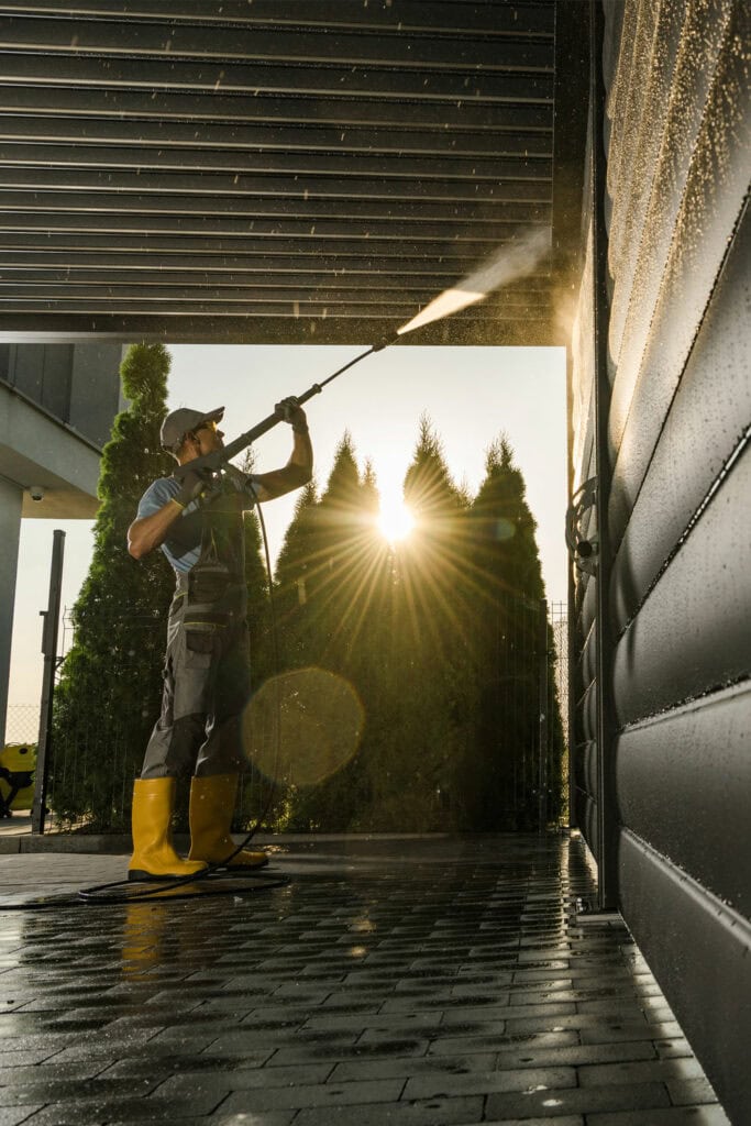 Commercial property wash in Wellington